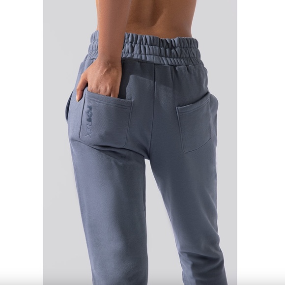 POPFLEX Cloud Rollover Sweatpant Denim Blue, Small - Picture 5 of 9